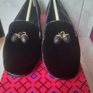 Tory Burch Acorn Charm Smoking Slipper Shoes